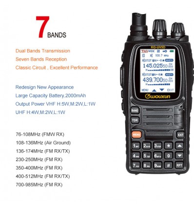 WOUXUN KG-UV9D Multi-Band Walkie Talkie 7 ,WOUXUN KG-UV9D , KG