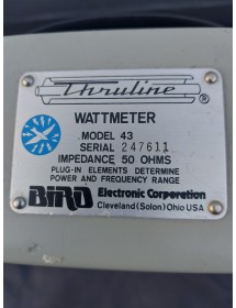 Bird Model 43 RF Wattmeter sn247611