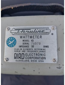 Bird Model 43 RF Wattmeter sn78570